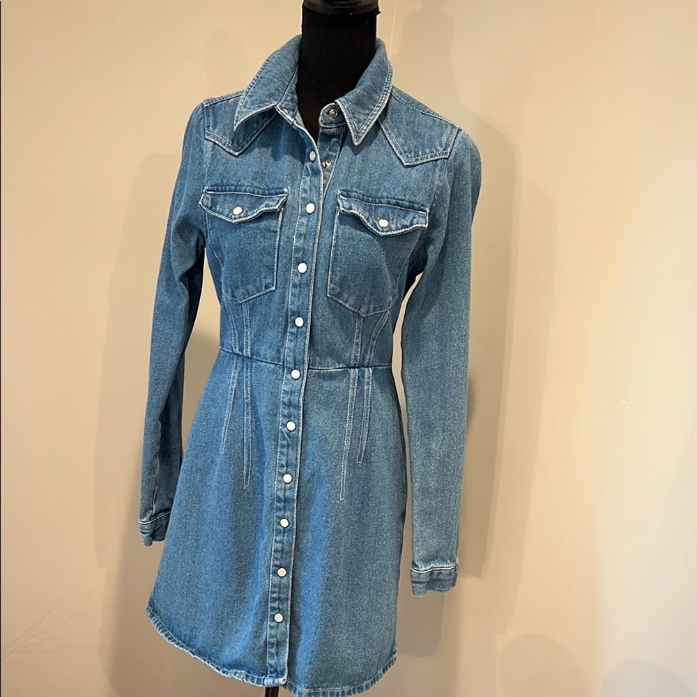 ASOS Blue Denim Shirt Dress